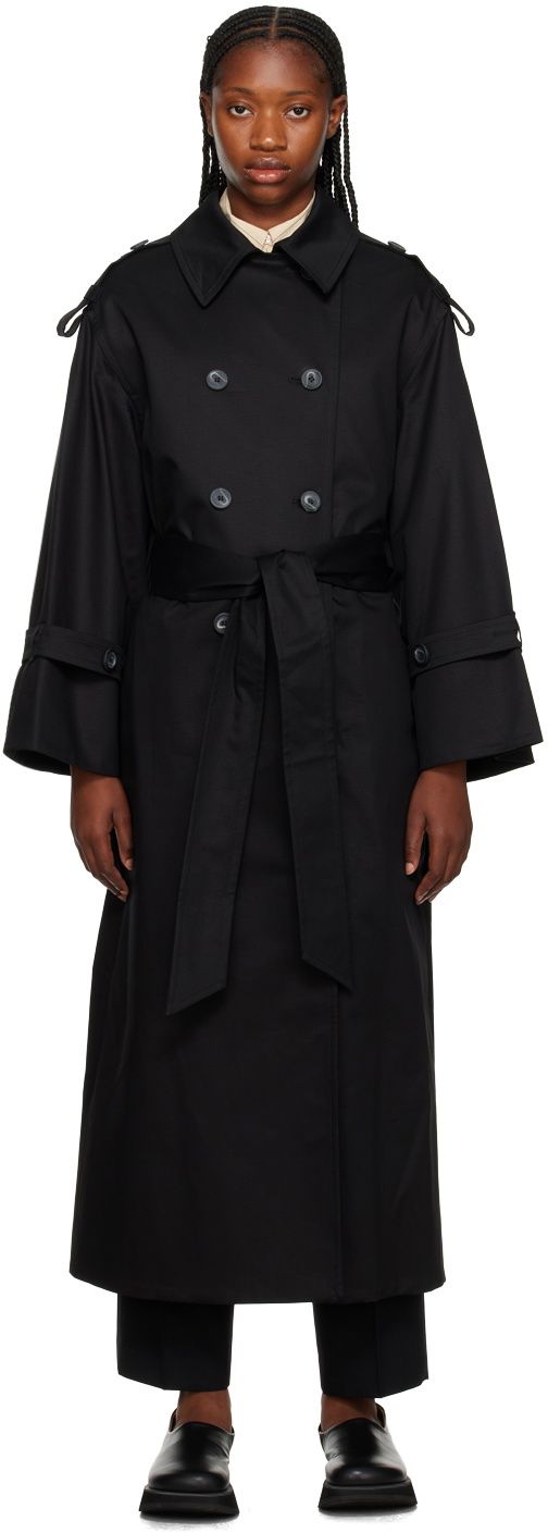 by Malene Birger Black Alanis Trench Coat