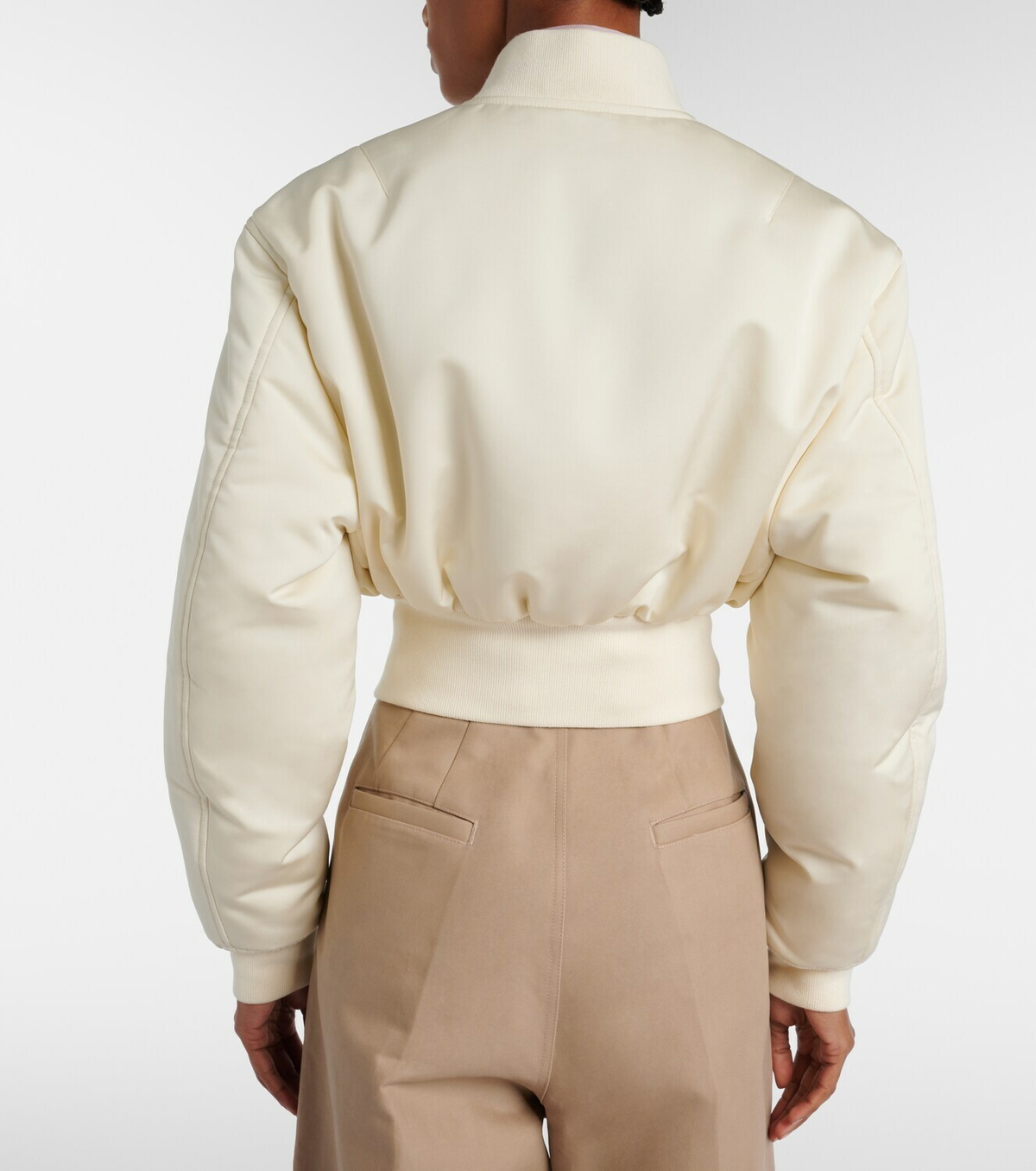 Balenciaga Cropped bomber jacket