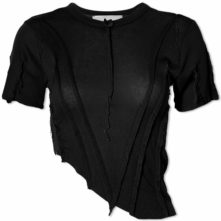 Photo: Sami Miro Vintage Women's Asymmetric T-Shirt in Black