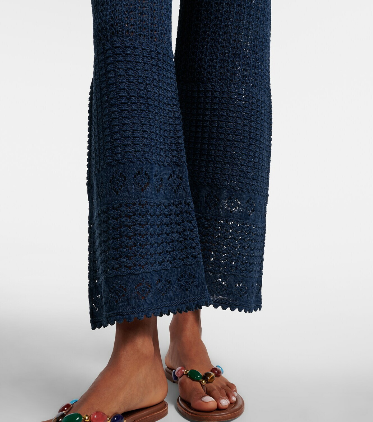 Eres Emblème open-knit straight pants