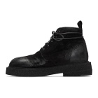 Marsell Black Suede Crepe Sole Boots