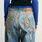 Acne Studios Women's Jewellery Printed Jeans in Mid Blue