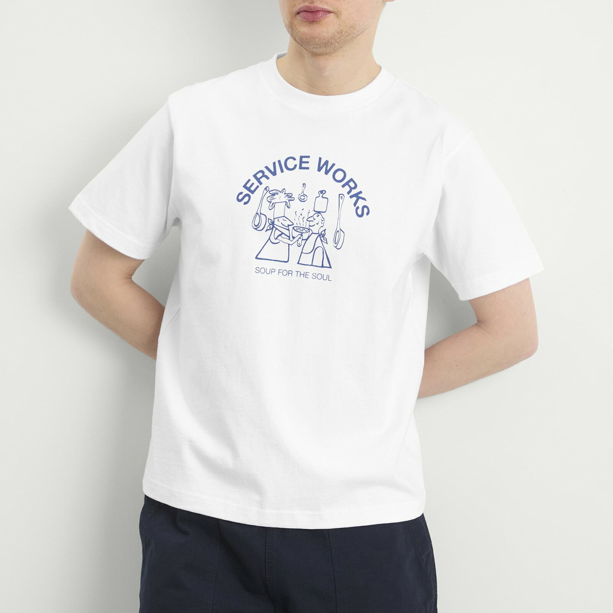 Service Works Men's Soup For The Soul T-Shirt in White