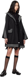 Kiko Kostadinov Black Dorado Coat