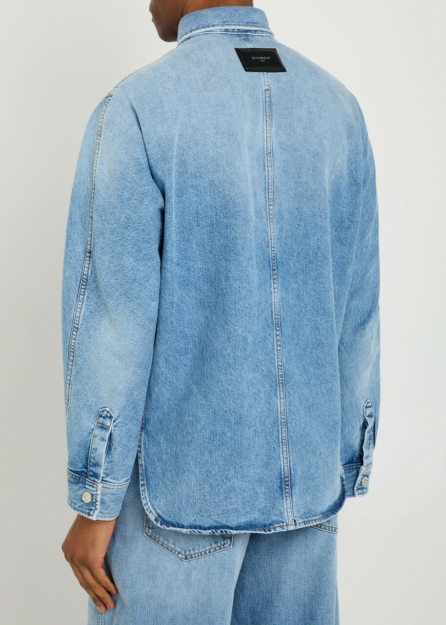Givenchy Denim Overshirt Jacket Light Blue