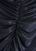 Norma Kamali Diana Strapless Satin-jersey Midi Dress Dark Navy