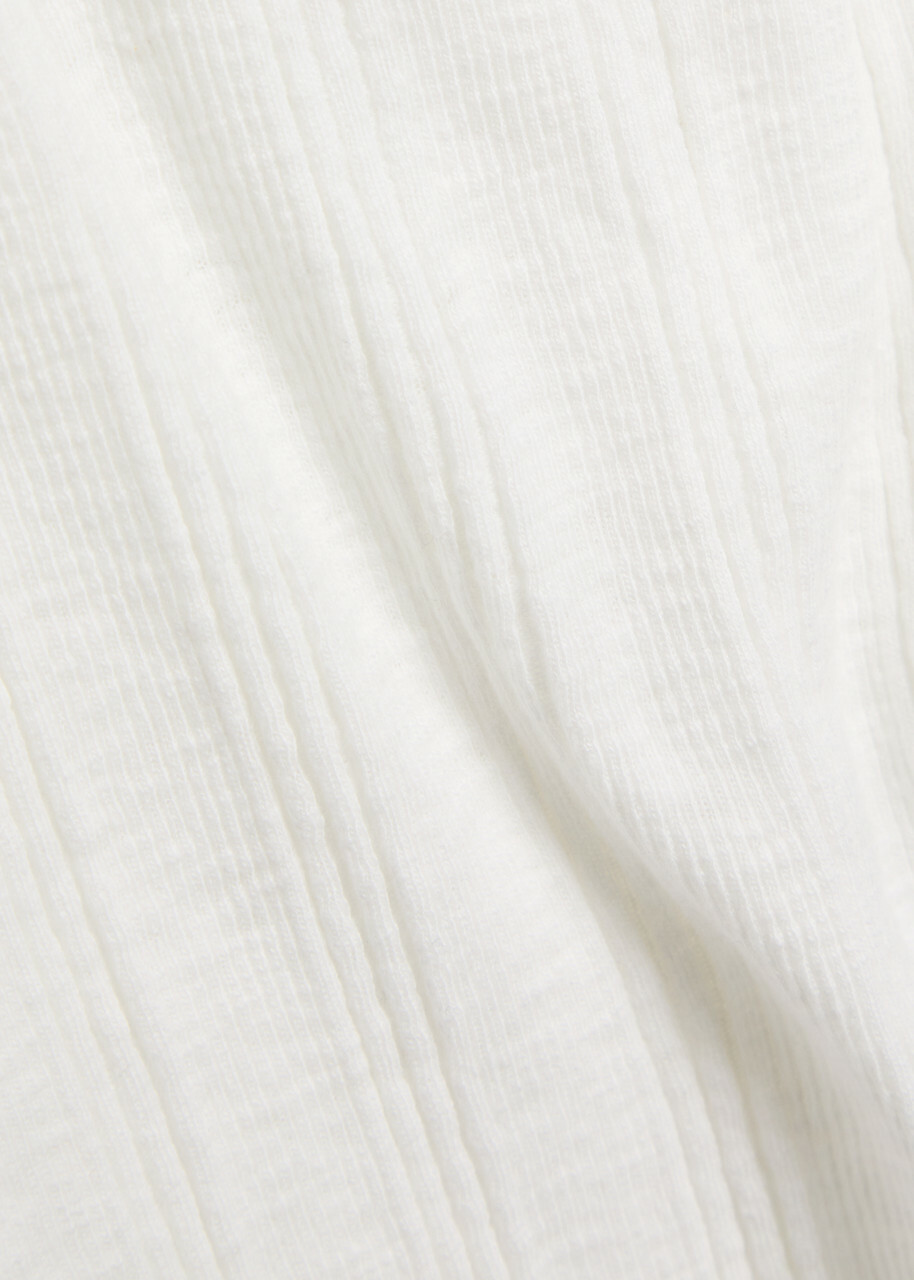 Mother The Runner Up Ribbed Cotton Tank White