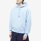 AMI Men's Tonal Small A Heart Popover Hoody in Sky Blue