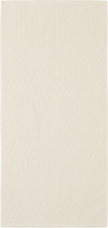 Baina Off-White & Green Pair 03 Hand Towel Set