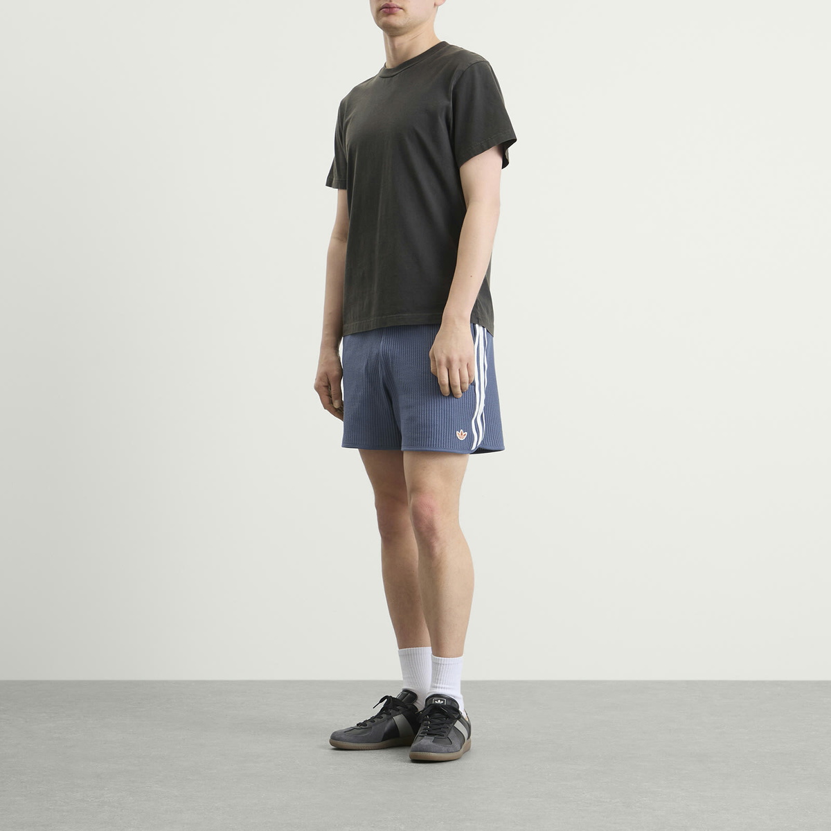 Adidas Men's Waffle Knit Sprinter Shorts in Preloved Ink