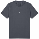 Givenchy Men's Contrast 4G Embroidery T-Shirt in Charcoal