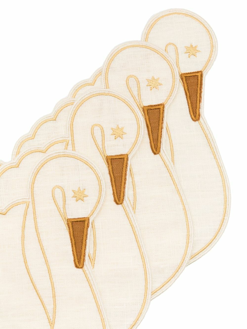 Maison Balzac Swan Napkins (set Of Four)