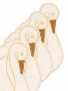 Maison Balzac Swan Napkins (set Of Four)