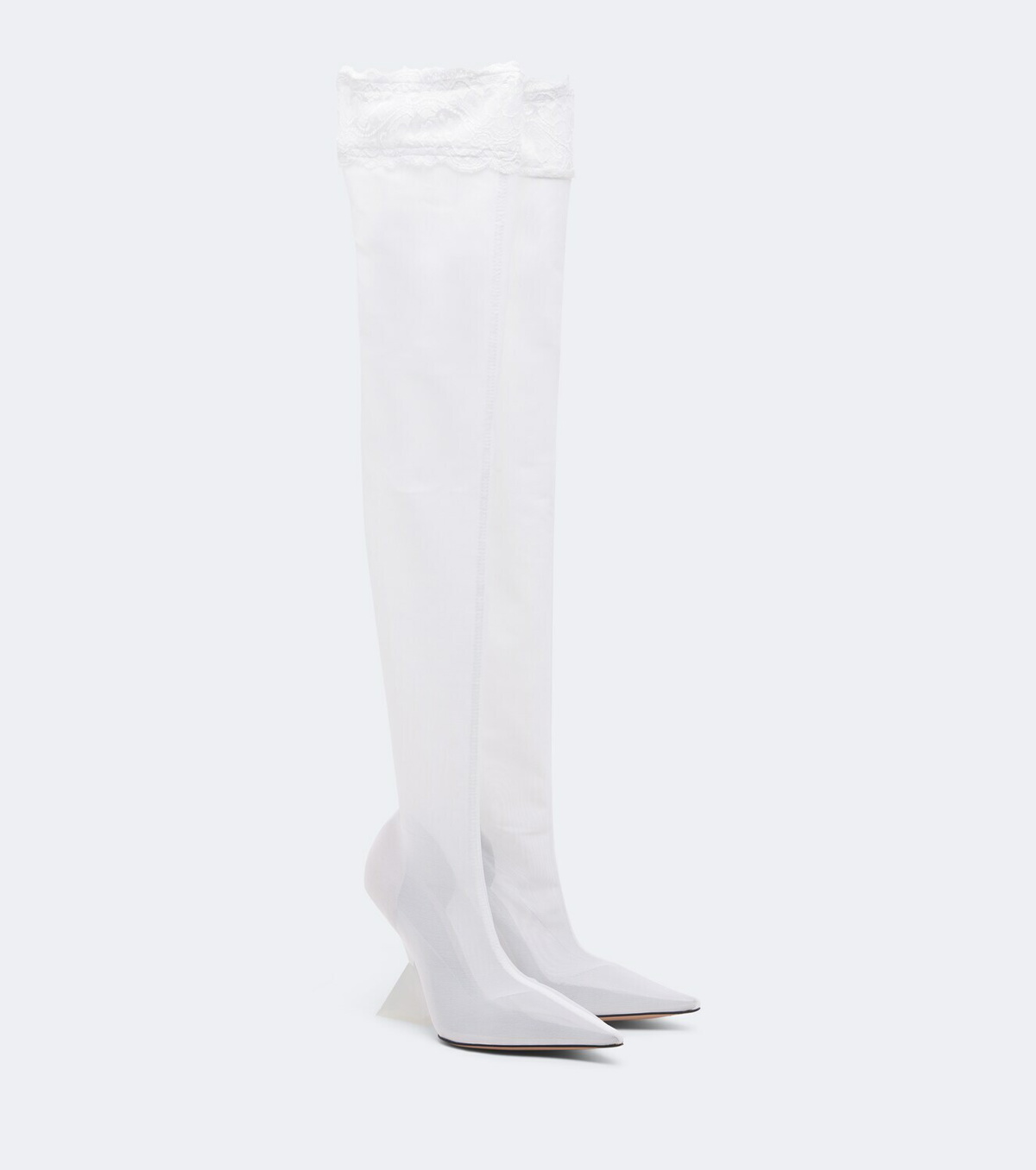 The Attico Cheope mesh over-the-knee boots
