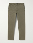 FRAME - The Straight Cotton-Twill Chinos - Green