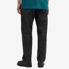 Beams Plus Men's 5 Pocket Wide Denim Jeans in Black