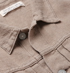 Remi Relief - Ramie, Linen and Wool-Blend Trucker Jacket - Beige