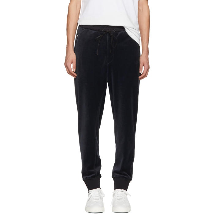 Photo: 3.1 Phillip Lim Navy Tapered Velour Lounge Pants 