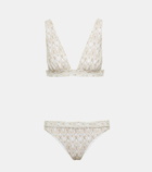 Missoni Mare Lamé plunge mid-rise bikini