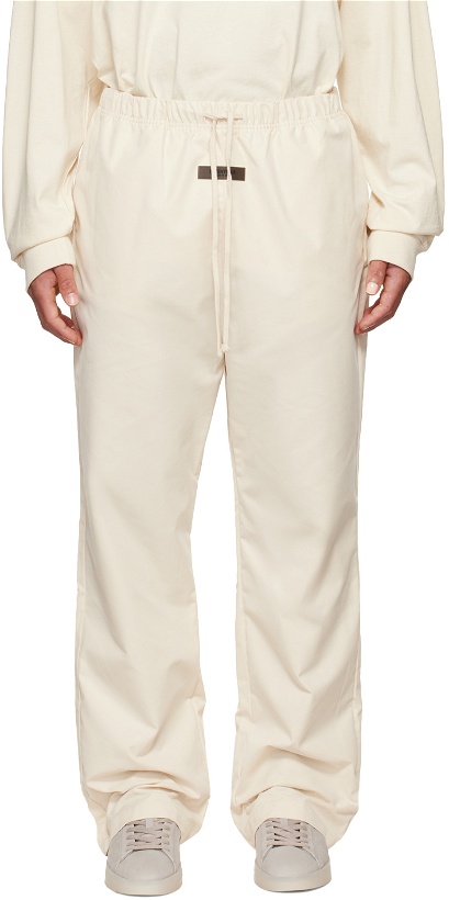 Photo: Essentials Off-White Relaxed Lounge Pants