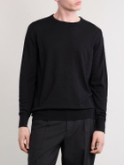 William Lockie - Merino Wool Sweater - Black