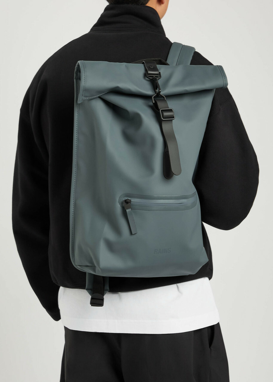 Rains Rolltop Rucksack - Blue - One Size