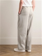 Givenchy - Wide-Leg Wool Trousers - Gray
