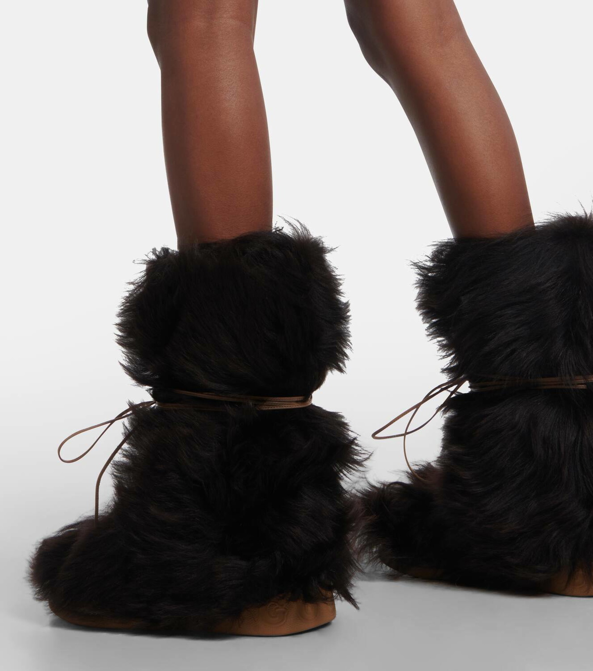Gucci Square G fur-trimmed snow boots Gucci