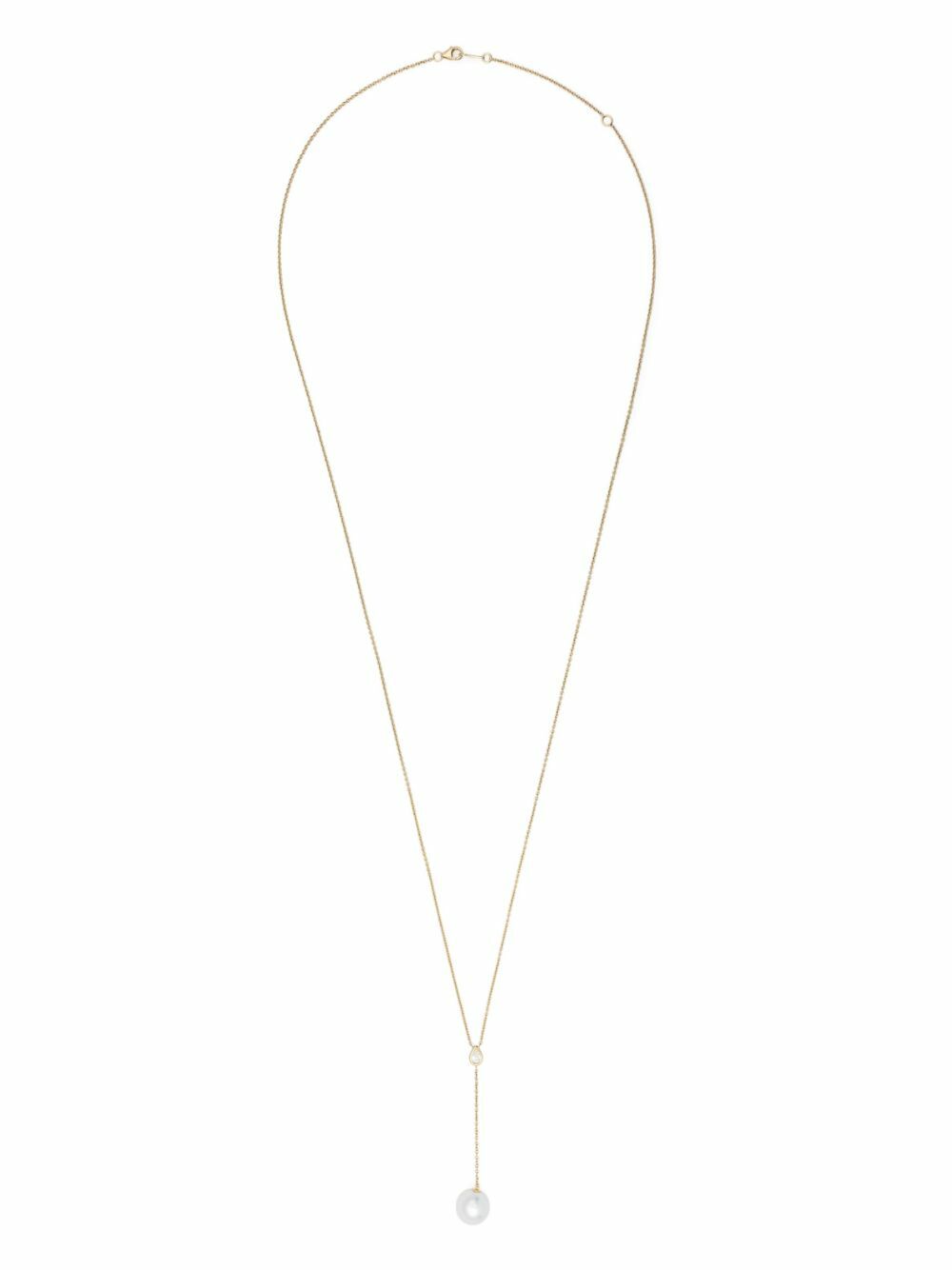 Mizuki 14K Yellow Gold Sea Of Beauty Pearl And Diamond Necklace