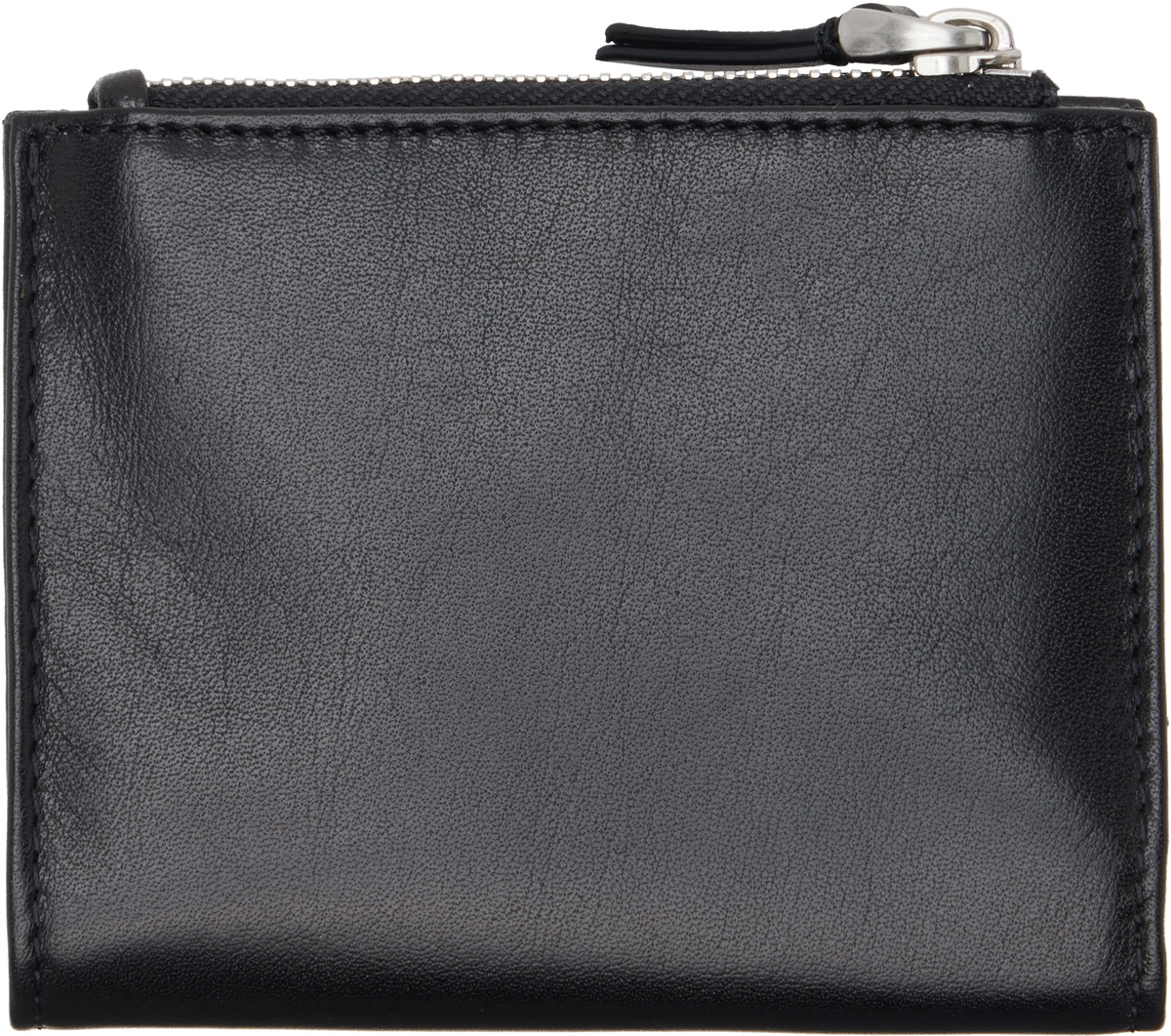 AMI Paris Black Cowhide Leather 'Voulez-Vous' Folded Wallet