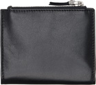 AMI Paris Black Cowhide Leather 'Voulez-Vous' Folded Wallet