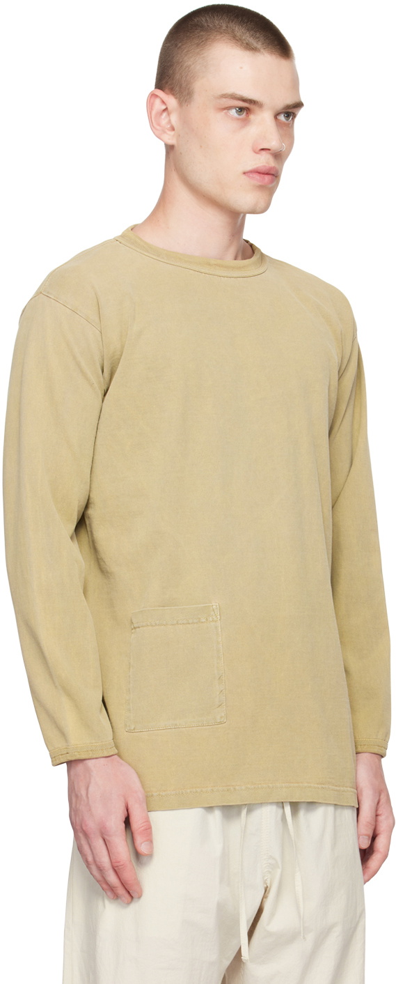 XENIA TELUNTS Khaki Koshtan Long Sleeve T-Shirt