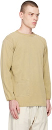XENIA TELUNTS Khaki Koshtan Long Sleeve T-Shirt