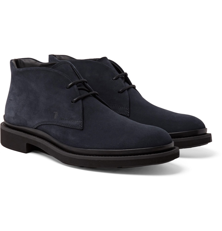 Photo: Tod's - Suede Chukka Boots - Blue