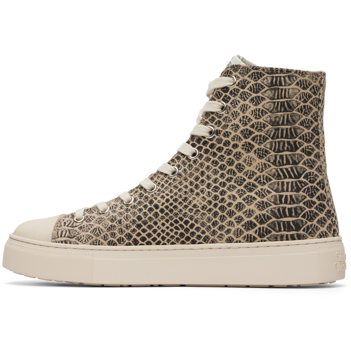 Vivienne Westwood Beige High Top Plimsoll Sneakers