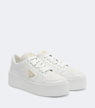 Prada Downtown Bold leather platform sneakers