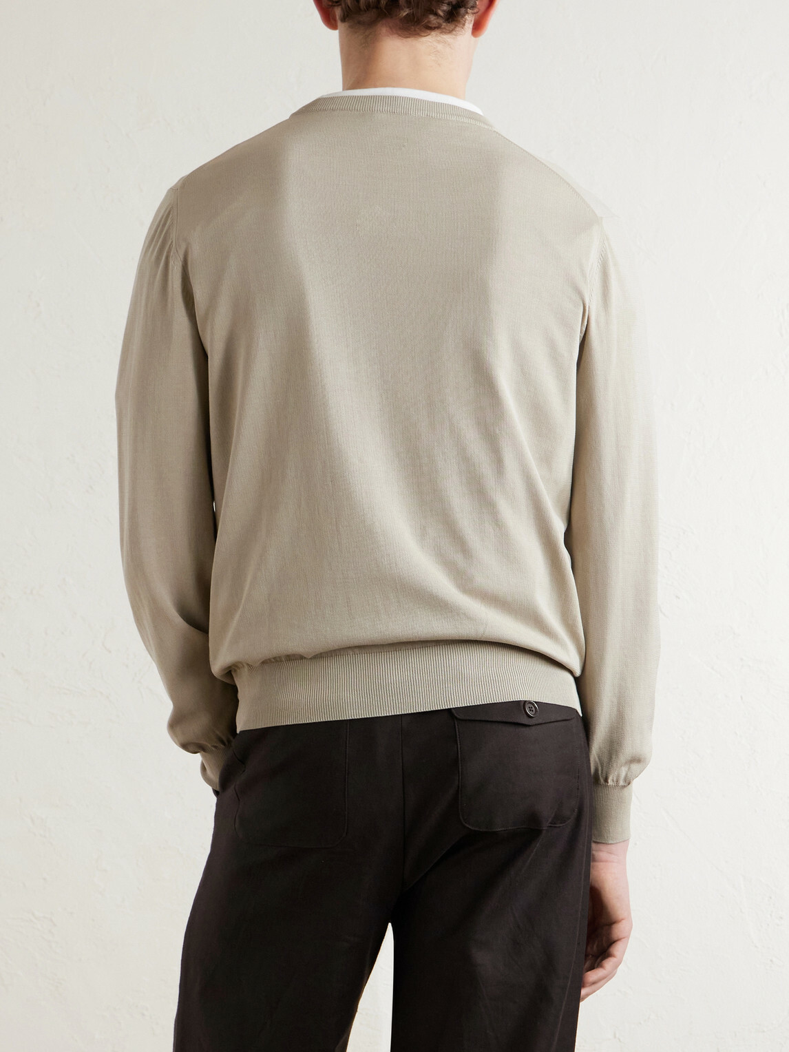Canali - Cotton Sweater - Neutrals