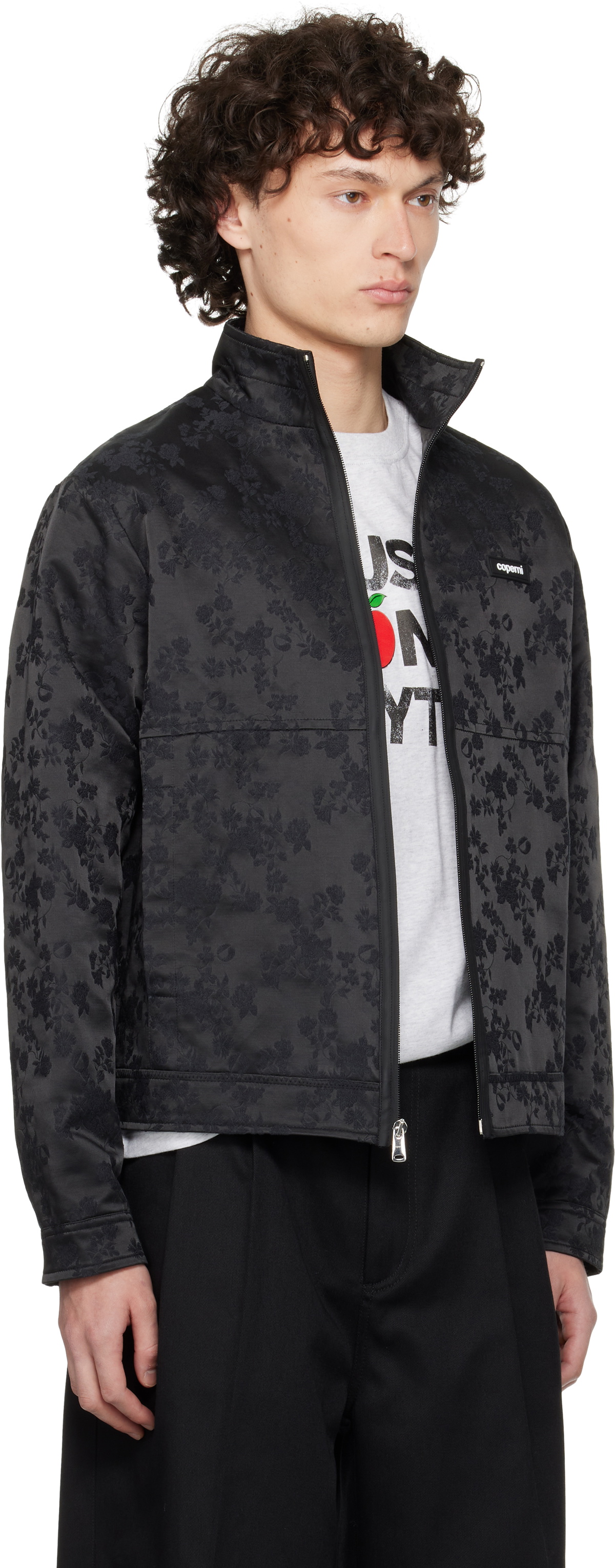 Coperni Black Jacquard Zipped Jacket