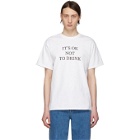Noah NYC White Use Your Head T-Shirt