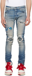 AMIRI Blue MX1 Embroidered Jeans