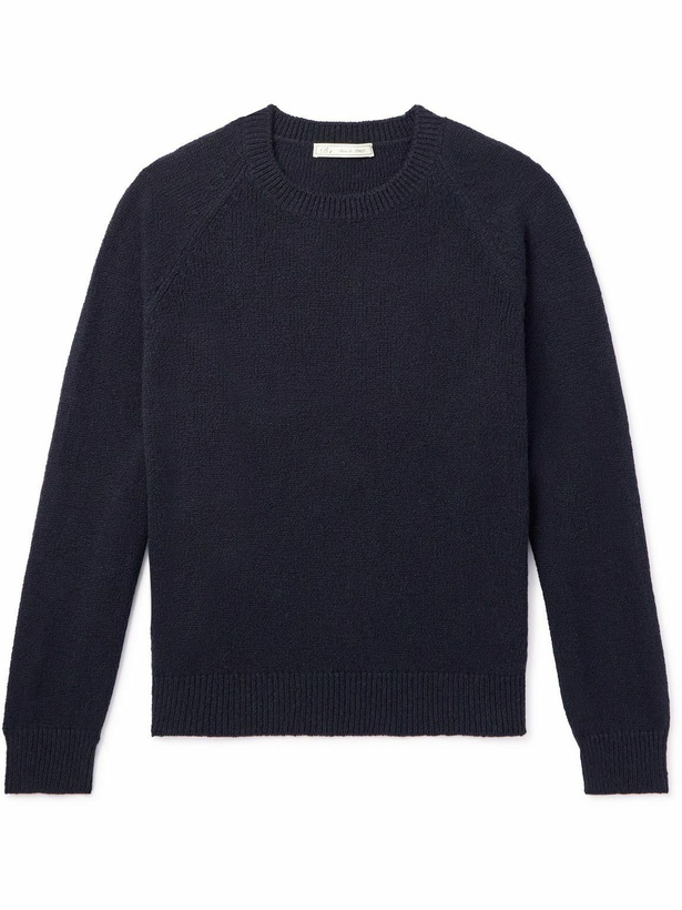 Photo: UMIT BENAN B - Cashmere and Cotton-Blend Sweater - Blue