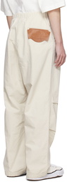 Miharayasuhiro Off-White Tucked Trousers