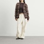 Needles Women's Mohair Cardigan in Burgundy