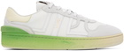 Lanvin White & Yellow Clay Sneakers