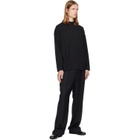 Jil Sander Black Cotton Mock-Neck T-shirt