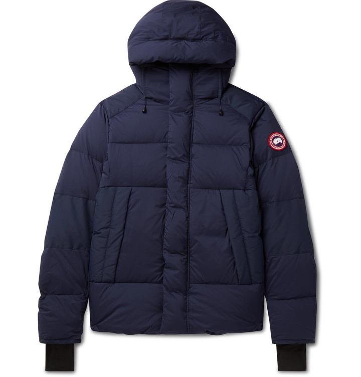 Photo: Canada Goose - Armstrong Packable Quilted Nylon-Ripstop Hooded Down Jacket - Blue