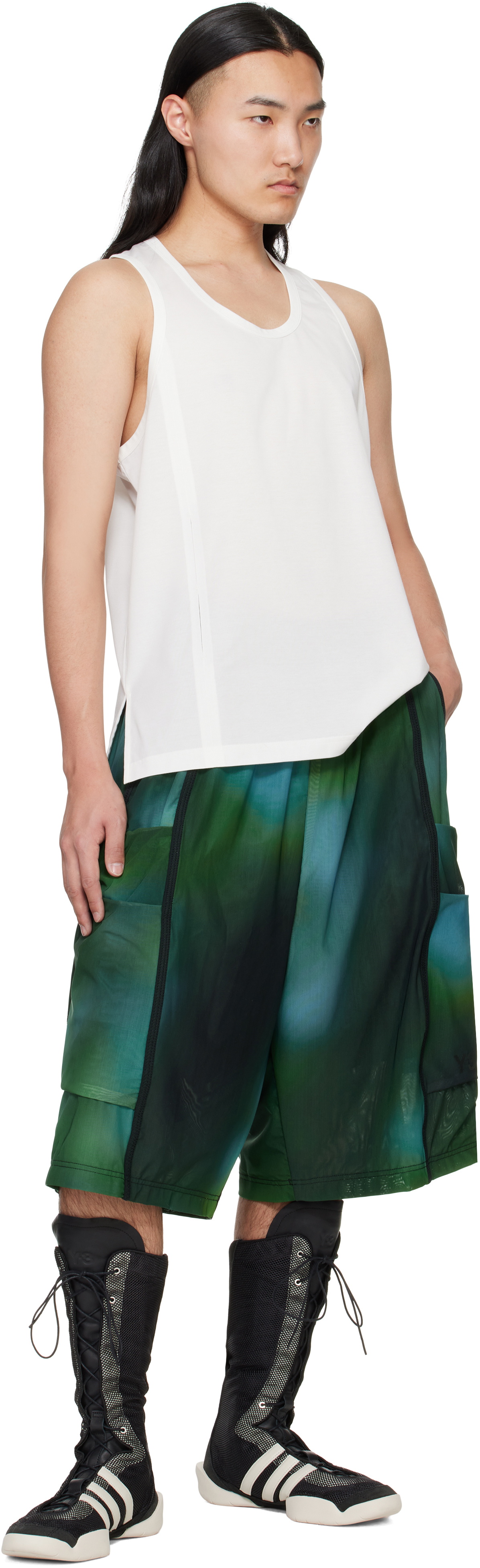 Y-3 White Sleeveless Tank Top