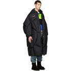 Chen Peng Black Down Long Jacket