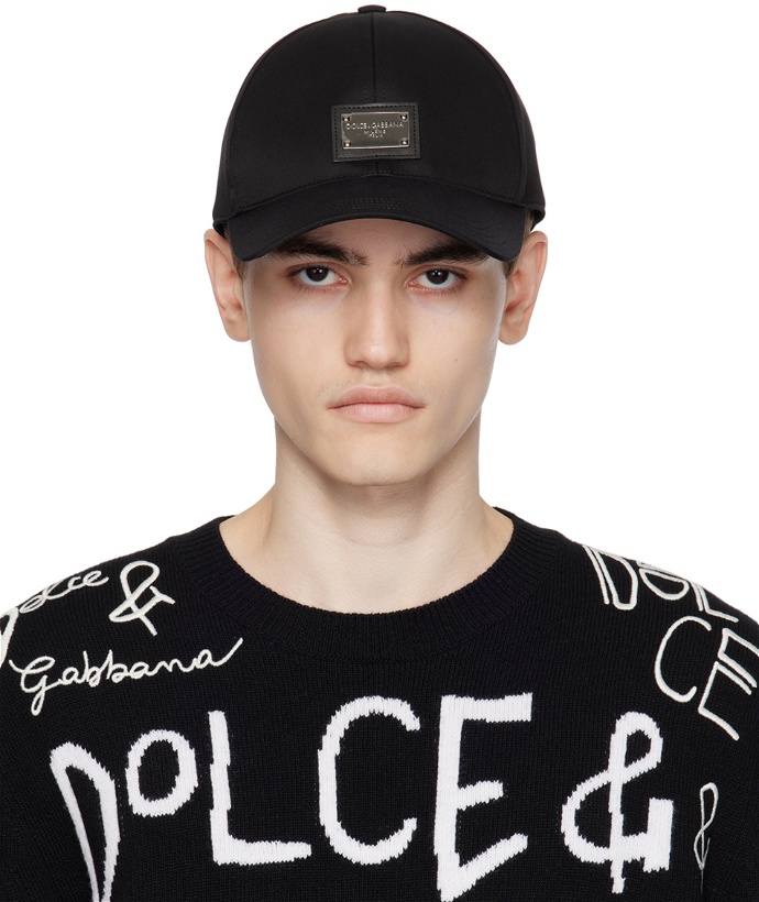 Photo: Dolce & Gabbana Black Plaque Cap