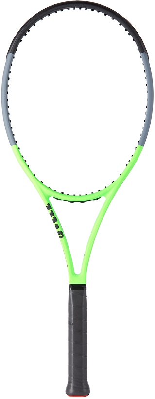 Photo: Wilson Green & Grey Blade 98 Version 7 Tennis Racket